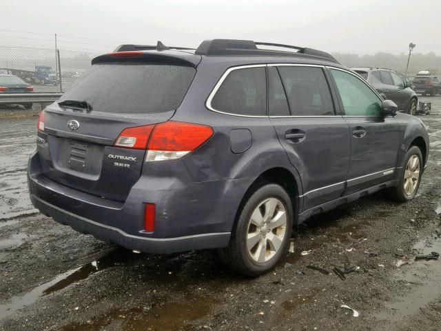 4S4BRDLCXB2336737 - 2011 SUBARU OUTBACK 3. GRAY photo 4