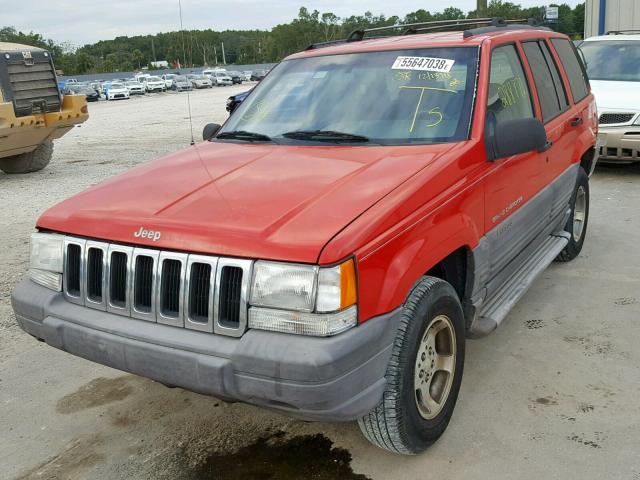 1J4FX58S7TC398152 - 1996 JEEP GRAND CHER RED photo 2