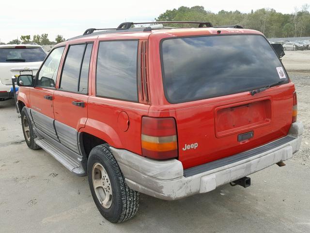 1J4FX58S7TC398152 - 1996 JEEP GRAND CHER RED photo 3