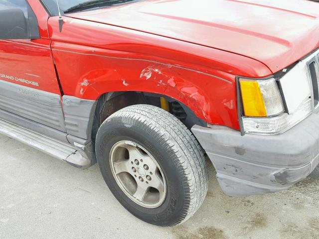 1J4FX58S7TC398152 - 1996 JEEP GRAND CHER RED photo 9