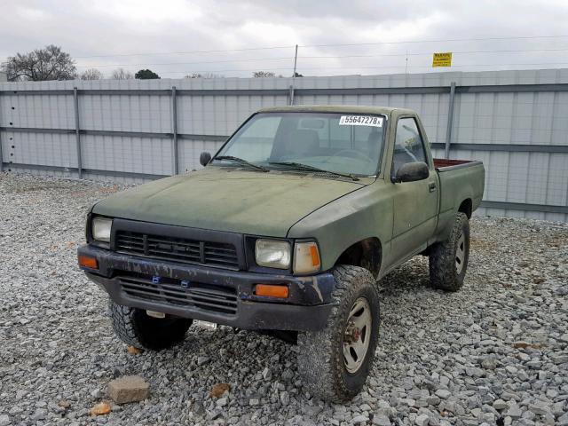 JT4RN01P4M0021346 - 1991 TOYOTA PICKUP 1/2 GREEN photo 2