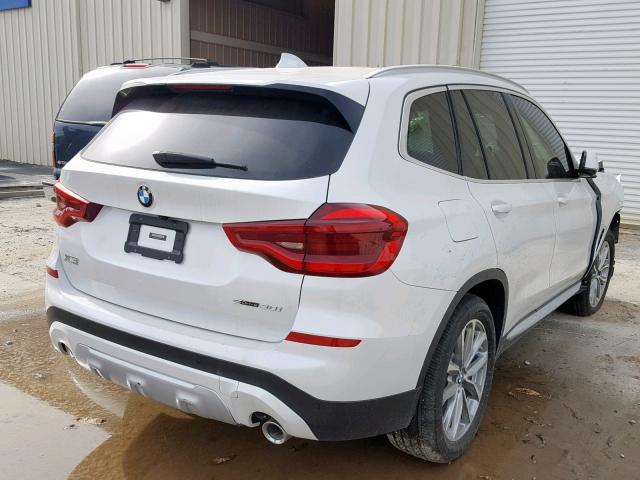 5UXTR7C50KLE94401 - 2019 BMW X3 SDRIVE3 WHITE photo 4