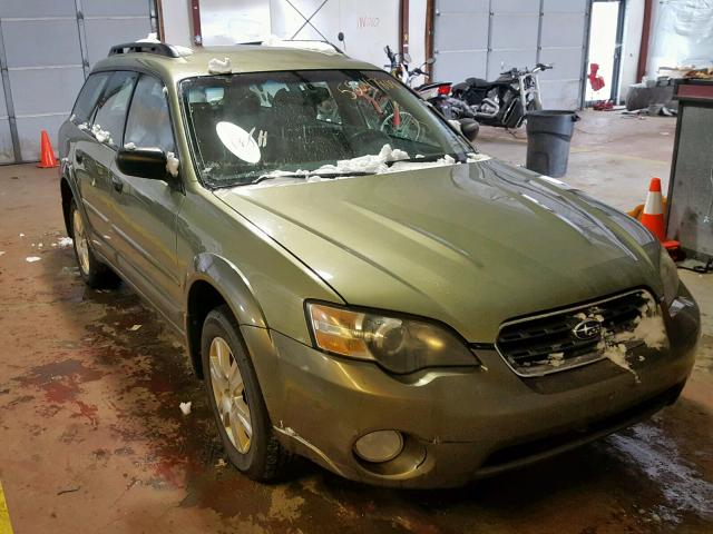 4S4BP61C357306295 - 2005 SUBARU LEGACY OUT GREEN photo 1