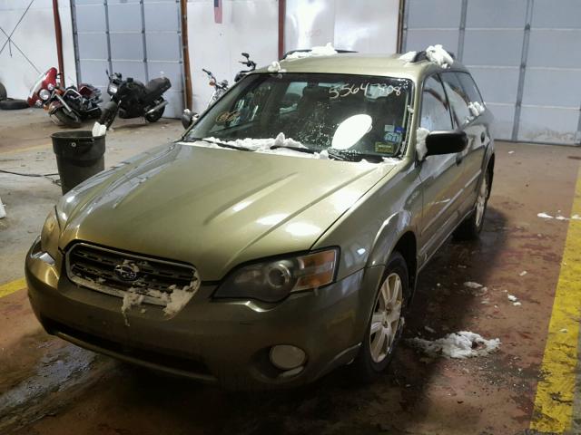 4S4BP61C357306295 - 2005 SUBARU LEGACY OUT GREEN photo 2