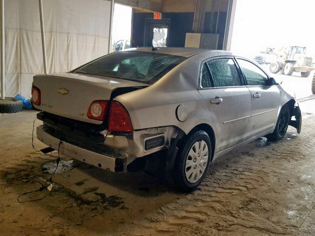 1G1ZG57B48F180348 - 2008 CHEVROLET MALIBU LS SILVER photo 4