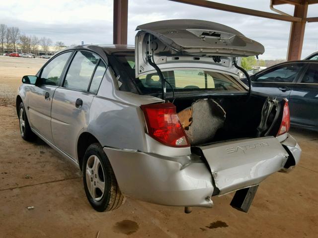 1G8AG52FX3Z145586 - 2003 SATURN ION LEVEL SILVER photo 3
