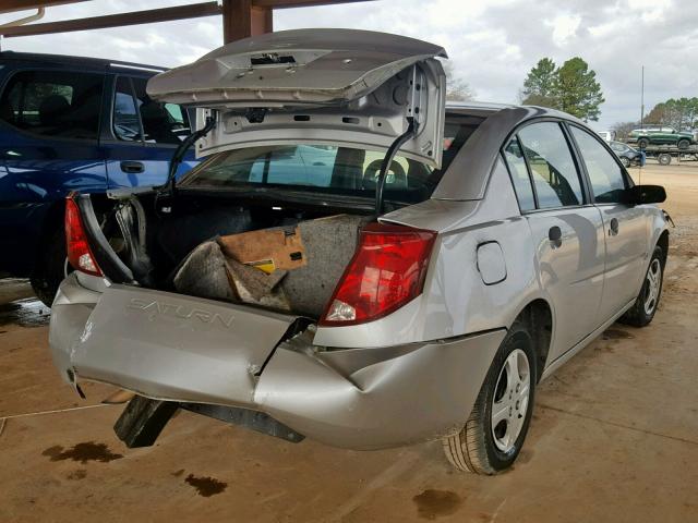 1G8AG52FX3Z145586 - 2003 SATURN ION LEVEL SILVER photo 4