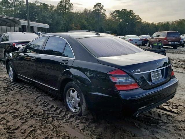 WDDNG71X78A211651 - 2008 MERCEDES-BENZ S 550 BLACK photo 3