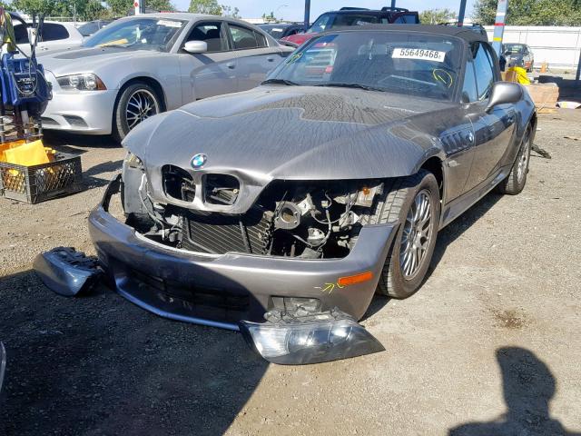 WBACN33421LK46897 - 2001 BMW Z3 2.5 GRAY photo 2