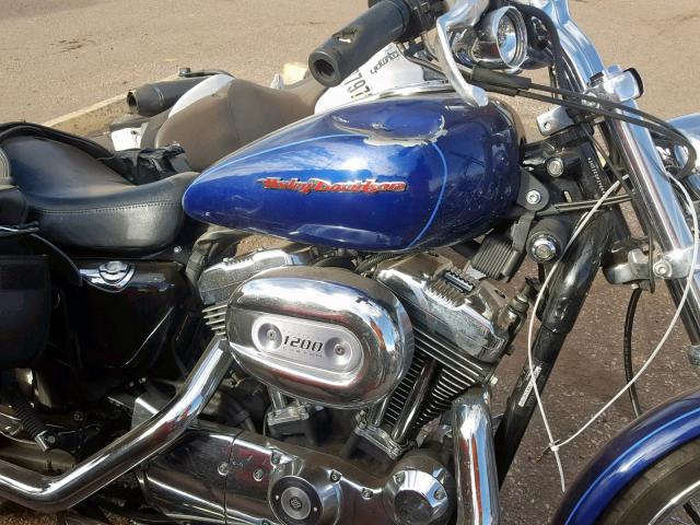 1HD1CGP196K418278 - 2006 HARLEY-DAVIDSON XL1200 C BLUE photo 9