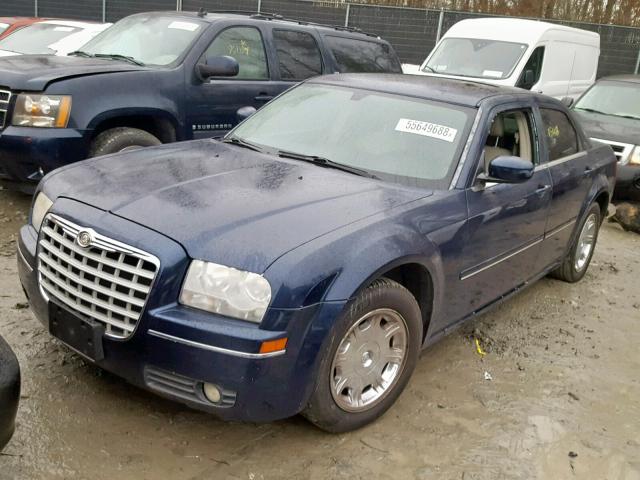 2C3JA53G85H175904 - 2005 CHRYSLER 300 TOURIN BLUE photo 2