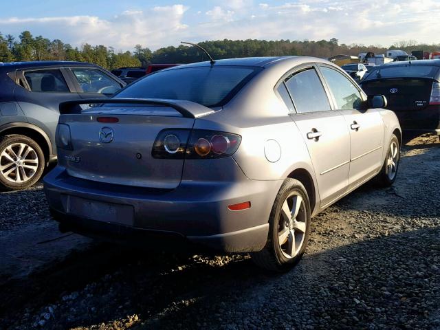 JM1BK123851245291 - 2005 MAZDA 3 S GRAY photo 4