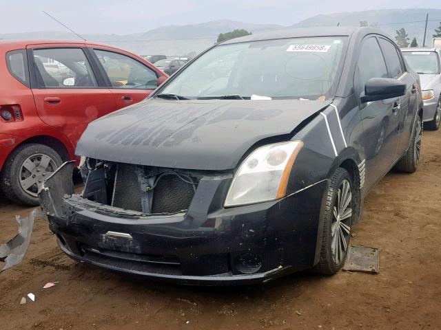 3N1AB61EX8L705465 - 2008 NISSAN SENTRA 2.0 BLACK photo 2