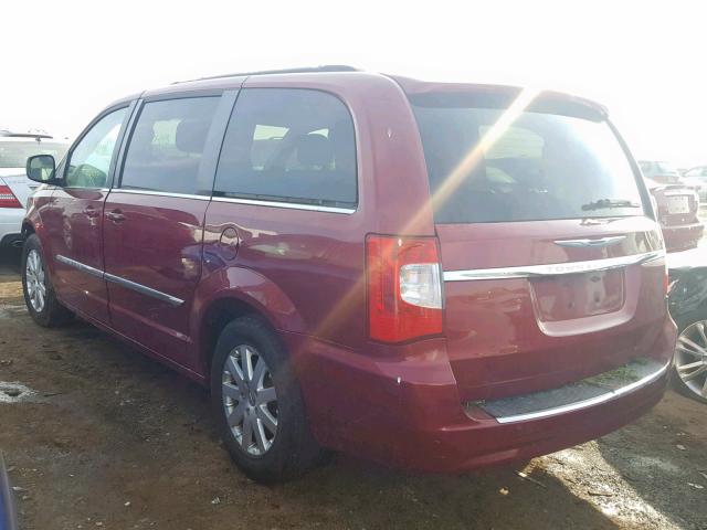 2C4RC1BG0ER233811 - 2014 CHRYSLER TOWN & COU MAROON photo 3