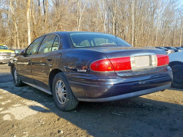 1G4HR54K32U212173 - 2002 BUICK LESABRE LI BLUE photo 3