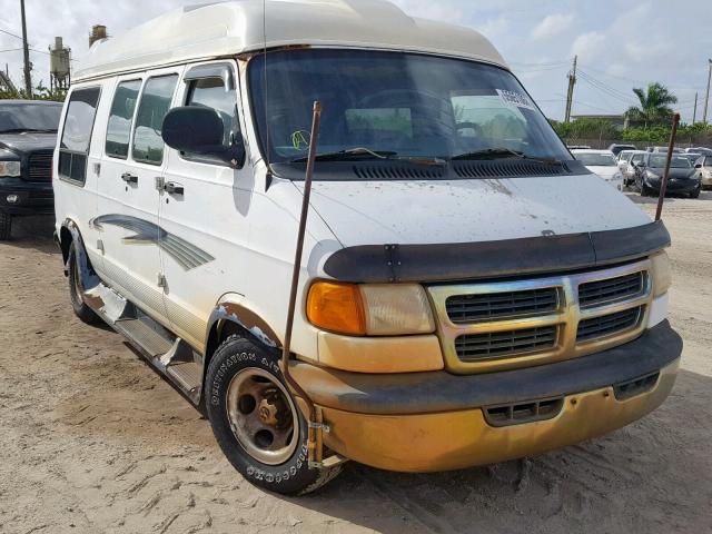 2B6HB11Z5WK160905 - 1998 DODGE RAM VAN B1 WHITE photo 1