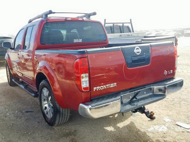 1N6AD0ER2AC423997 - 2010 NISSAN FRONTIER C RED photo 3