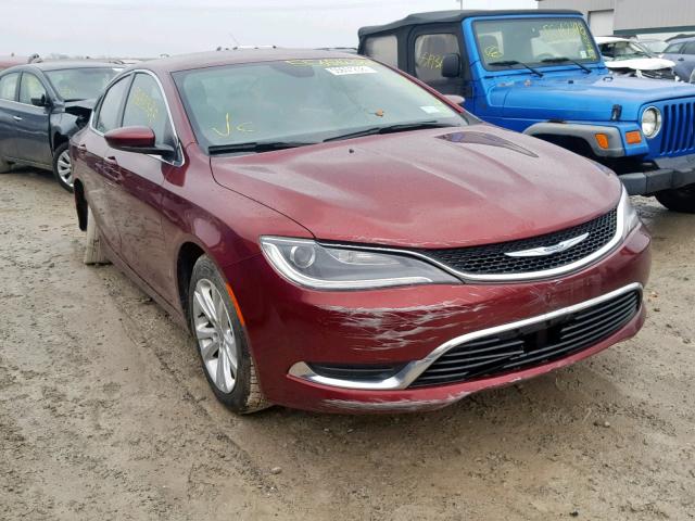 1C3CCCAB5FN542166 - 2015 CHRYSLER 200 LIMITE RED photo 1