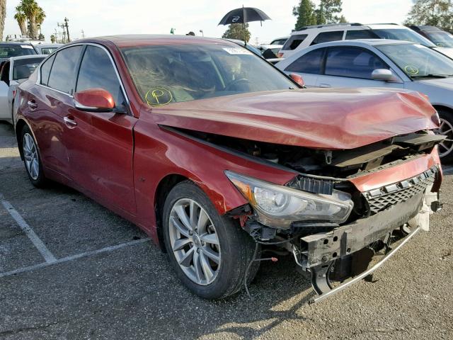 JN1BV7AP5FM345995 - 2015 INFINITI Q50 BASE RED photo 1