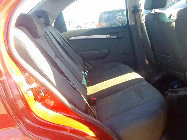 KL1TD5DE6BB230984 - 2011 CHEVROLET AVEO LS RED photo 6