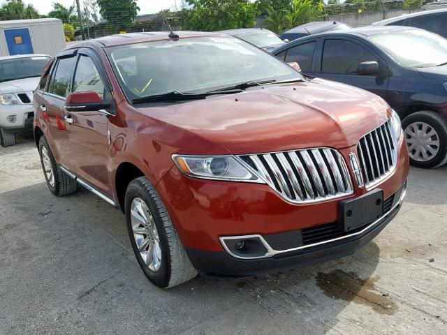 2LMDJ6JK4FBL33410 - 2015 LINCOLN MKX BURGUNDY photo 1