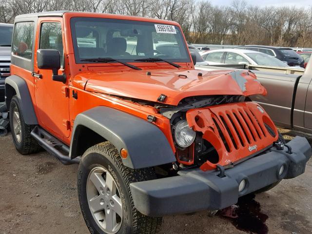 1C4AJWAG3FL601068 - 2015 JEEP WRANGLER S ORANGE photo 1