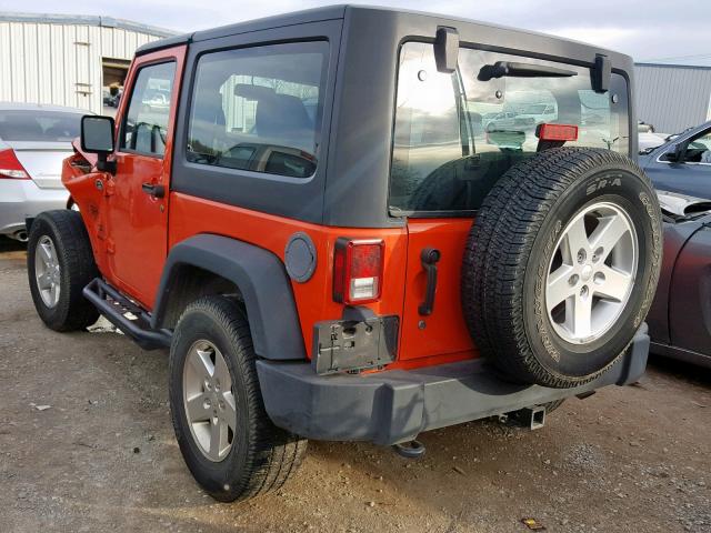 1C4AJWAG3FL601068 - 2015 JEEP WRANGLER S ORANGE photo 3