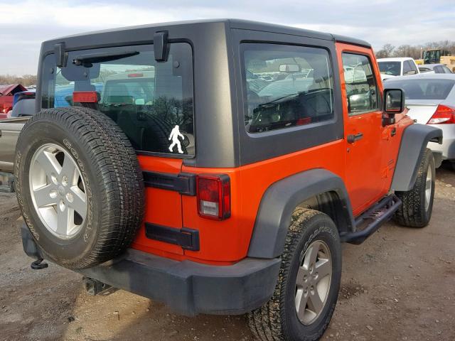 1C4AJWAG3FL601068 - 2015 JEEP WRANGLER S ORANGE photo 4