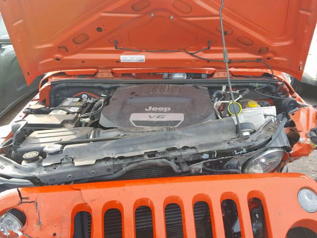 1C4AJWAG3FL601068 - 2015 JEEP WRANGLER S ORANGE photo 7