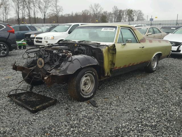 136801B161717 - 1971 CHEVROLET EL CAMINO GREEN photo 2