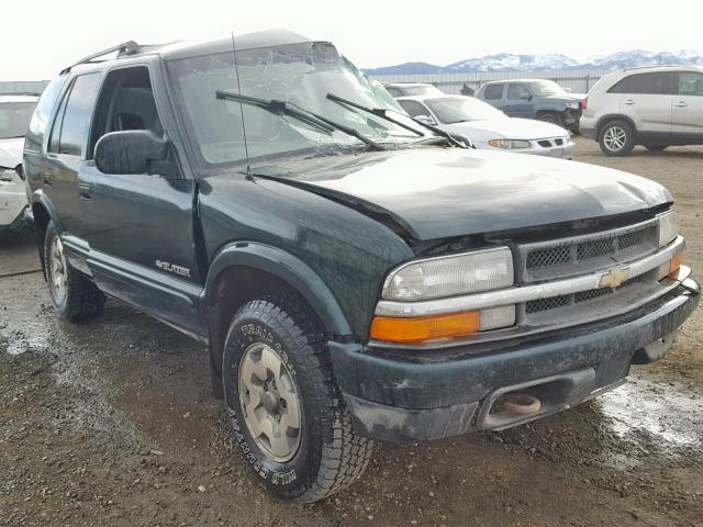 1GNDT13W72K135182 - 2002 CHEVROLET BLAZER GREEN photo 1