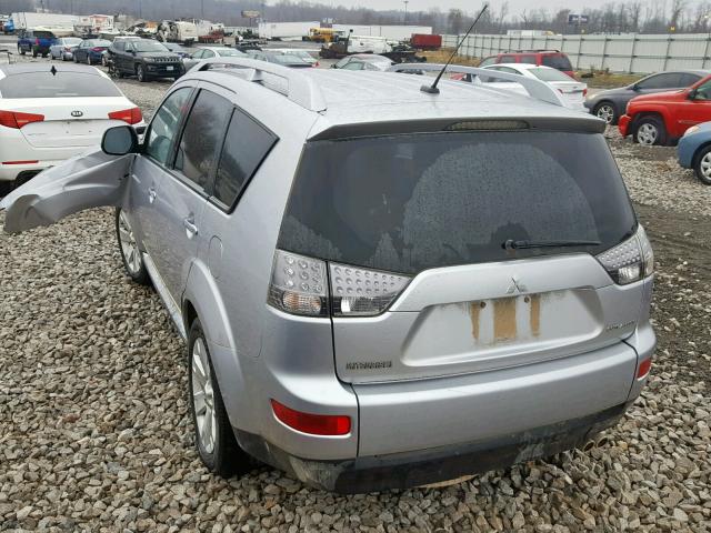 JA4LT31W58Z011117 - 2008 MITSUBISHI OUTLANDER SILVER photo 3