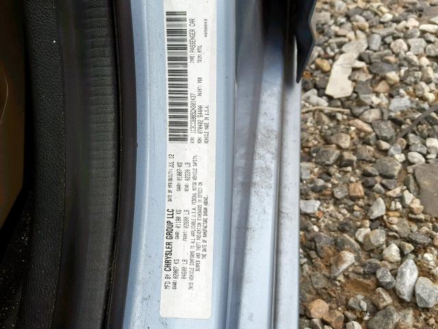 1C3CCBBB5CN301437 - 2012 CHRYSLER 200 TOURIN BLUE photo 10