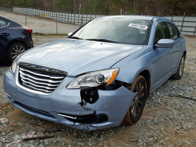 1C3CCBBB5CN301437 - 2012 CHRYSLER 200 TOURIN BLUE photo 2