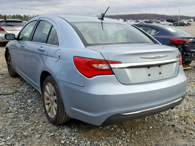 1C3CCBBB5CN301437 - 2012 CHRYSLER 200 TOURIN BLUE photo 3