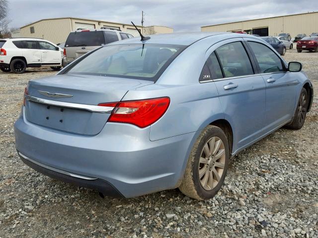 1C3CCBBB5CN301437 - 2012 CHRYSLER 200 TOURIN BLUE photo 4