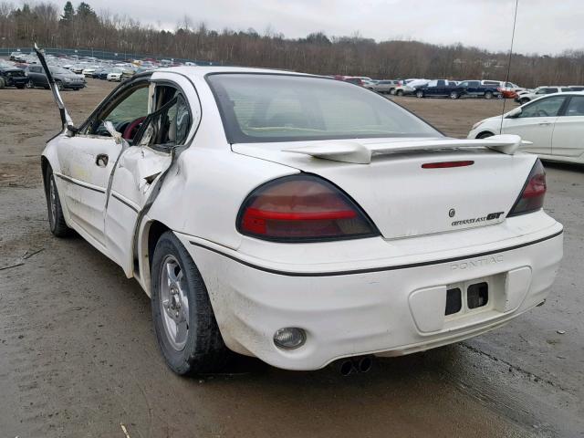 1G2NW52E73C138443 - 2003 PONTIAC GRAND AM G WHITE photo 3