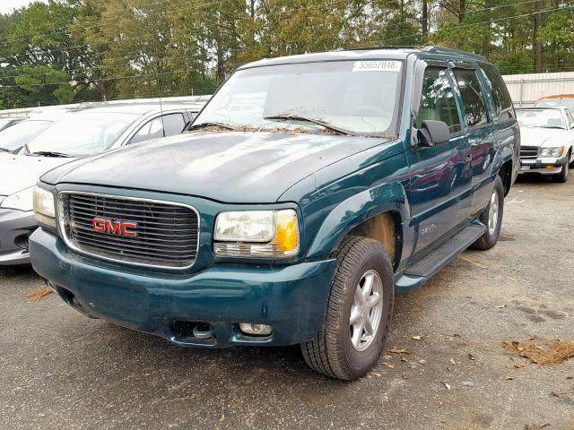 1GKEK63R6YR200373 - 2000 GMC DENALI GREEN photo 2