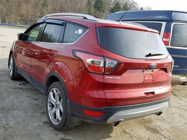 1FMCU9J9XHUB39359 - 2017 FORD ESCAPE TIT RED photo 3