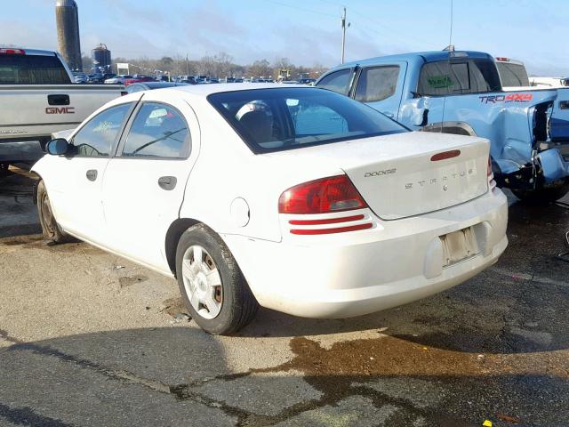 1B3EL36T14N343331 - 2004 DODGE STRATUS SE WHITE photo 3