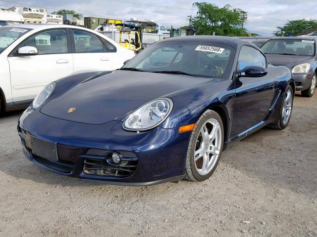 WP0AA29808U760777 - 2008 PORSCHE CAYMAN S BLUE photo 2