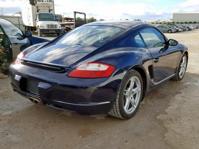 WP0AA29808U760777 - 2008 PORSCHE CAYMAN S BLUE photo 4