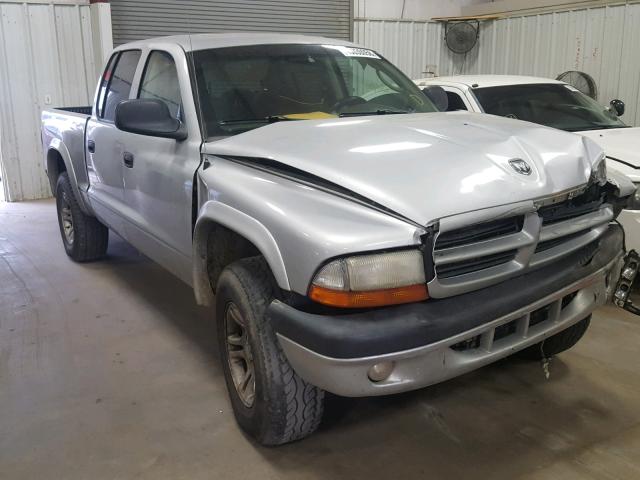 1B7HG38N32S645099 - 2002 DODGE DAKOTA QUA GRAY photo 1