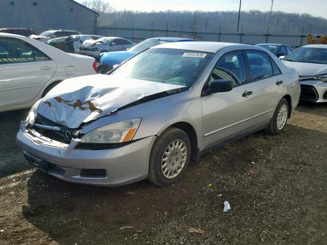 1HGCM56186A093806 - 2006 HONDA ACCORD VAL SILVER photo 2