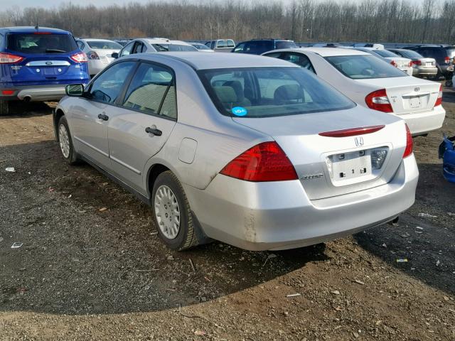 1HGCM56186A093806 - 2006 HONDA ACCORD VAL SILVER photo 3