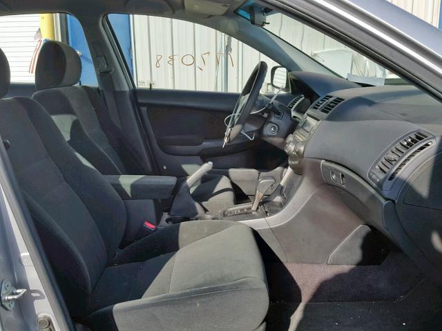 1HGCM56186A093806 - 2006 HONDA ACCORD VAL SILVER photo 5