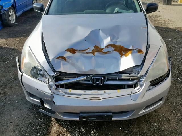 1HGCM56186A093806 - 2006 HONDA ACCORD VAL SILVER photo 7