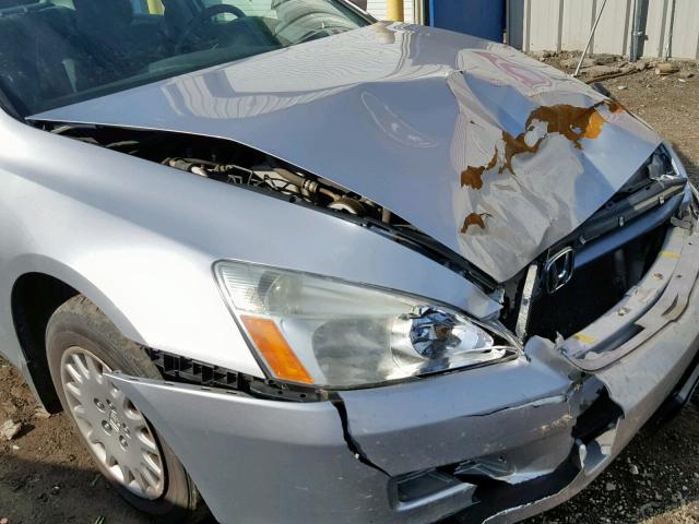 1HGCM56186A093806 - 2006 HONDA ACCORD VAL SILVER photo 9