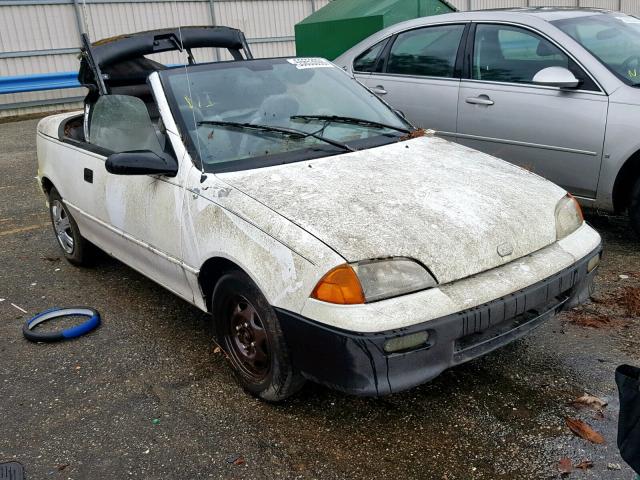 JG1MR3365NK205441 - 1992 GEO METRO LSI WHITE photo 1