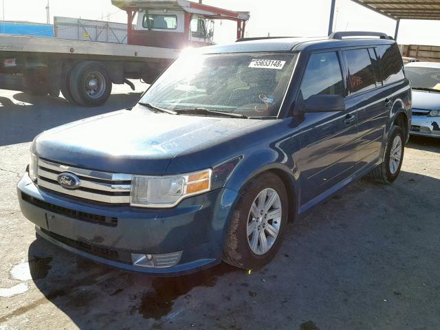 2FMGK5BCXBBD11803 - 2011 FORD FLEX SE TURQUOISE photo 2